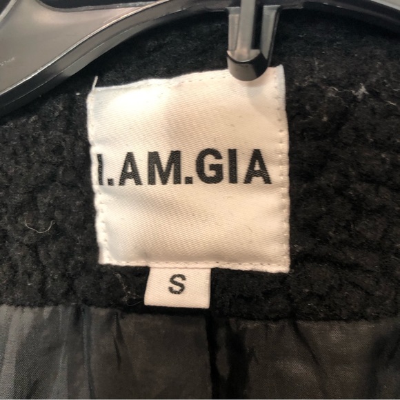 I AM GIA Teddy Coat Black Oversized Sherpa Long Coat Size Small - Picture 15 of 16